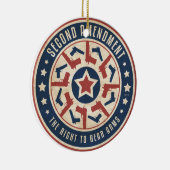 Tweede amendement keramisch ornament (Rechts)