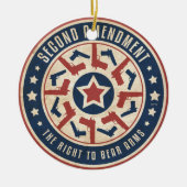 Tweede amendement keramisch ornament (Voorkant)