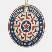 Tweede amendement keramisch ornament (Links)