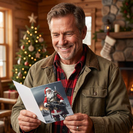 Tweede Amendement Kerstman Kerstkaart Patriottisch Kaart