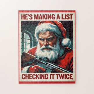 Tweede Amendement Kerstman Puzzel | Rechten op Wap