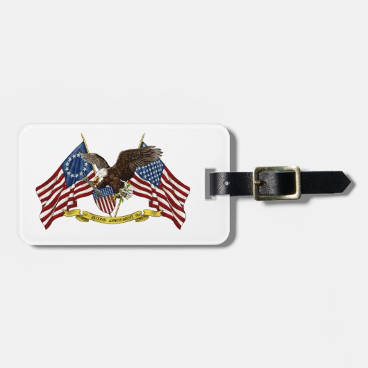 Tweede amendement Liberty Eagle Bagagelabel (Voorkant horizontaal)