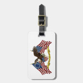 Tweede amendement Liberty Eagle Bagagelabel (Voorkant verticaal)