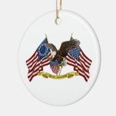 Tweede amendement Liberty Eagle Keramisch Ornament (Links)