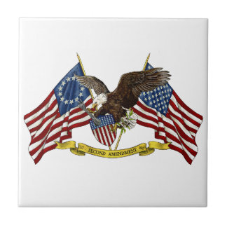 Tweede amendement Liberty Eagle Tegeltje