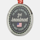 Tweede amendement metalen ornament (Links)