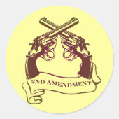 Tweede amendement pistolen stickers (Voorkant)