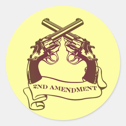 Tweede amendement pistolen stickers (Voorkant)