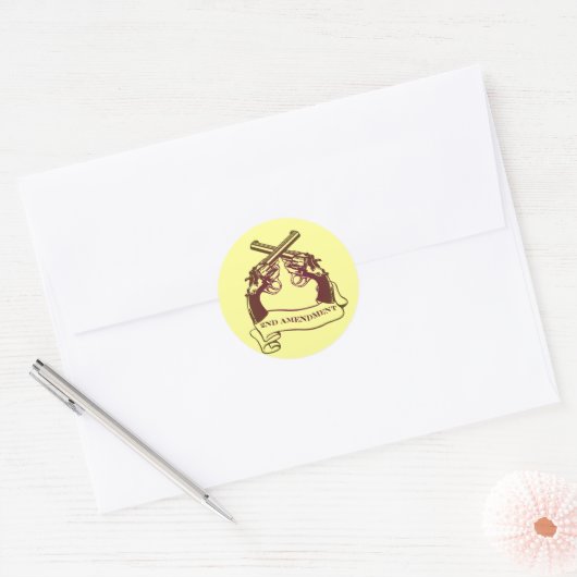 Tweede amendement pistolen stickers (Envelop)