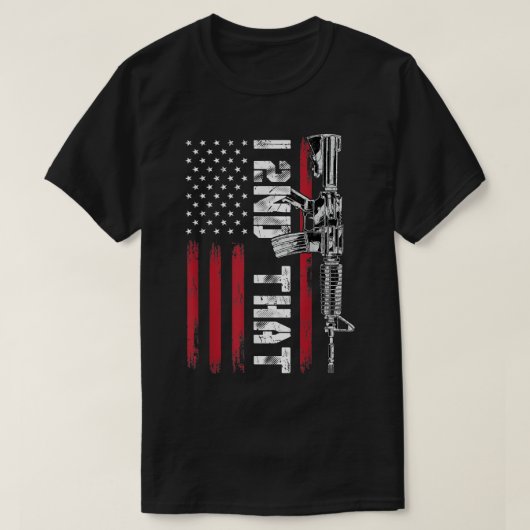 Tweede amendement: Pistool Amerikaanse vlag T-shirt (Design voorkant)
