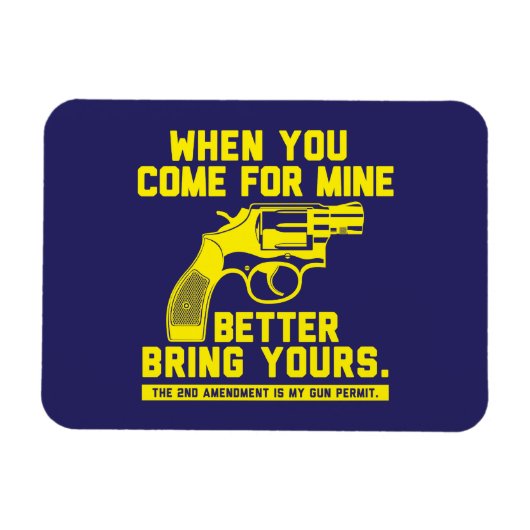 Tweede amendement Pistool Rights Magnet Magneet (Horizontaal)