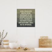 Tweede amendement poster (Keuken)