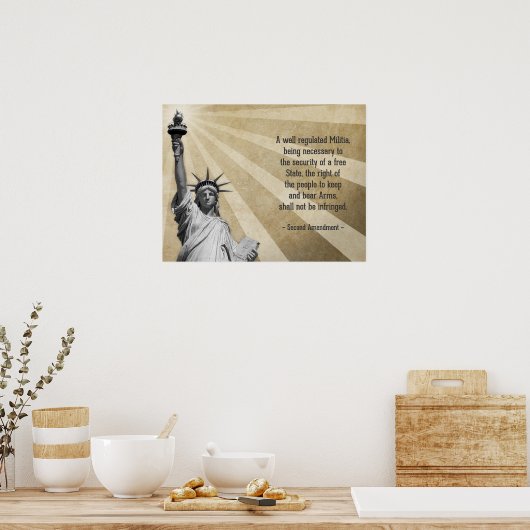 Tweede amendement poster (Keuken)