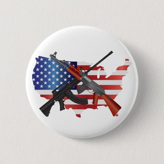 Tweede amendement Recht op Beer WapenButton Ronde Button 5,7 Cm (Voorkant)
