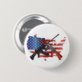 Tweede amendement Recht op Beer WapenButton Ronde Button 5,7 Cm (Voorkant /achterkant)
