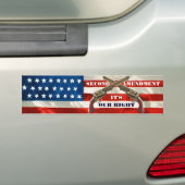 Tweede amendement Rechten Bumpersticker (Op auto)