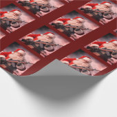 Tweede Amendement Santa Funny Christmas Cadeaupapier (Hoek)