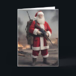 Tweede Amendement Santa Funny Christmas Feestdagen Kaart<br><div class="desc">Tweede Amendement Santa Funny Christmas</div>