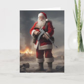 Tweede Amendement Santa Funny Christmas Feestdagen Kaart (Voorkant)