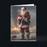 Tweede Amendement Santa Funny Christmas Feestdagen Kaart<br><div class="desc">Tweede Amendement Santa Funny Christmas</div>