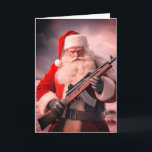 Tweede Amendement Santa Funny Christmas Feestdagen Kaart<br><div class="desc">Tweede Amendement Santa Funny Christmas</div>