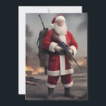 Tweede Amendement Santa Funny Christmas Feestdagenkaart<br><div class="desc">Tweede Amendement Santa Funny Christmas</div>