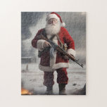 Tweede Amendement Santa Funny Christmas Legpuzzel<br><div class="desc">Tweede Amendement Santa Funny Christmas</div>