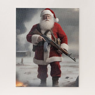 Tweede Amendement Santa Funny Christmas Legpuzzel