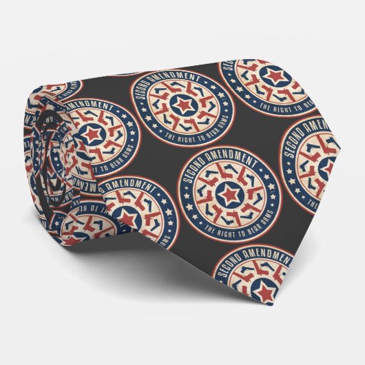 Tweede amendement stropdas (Opgerold)