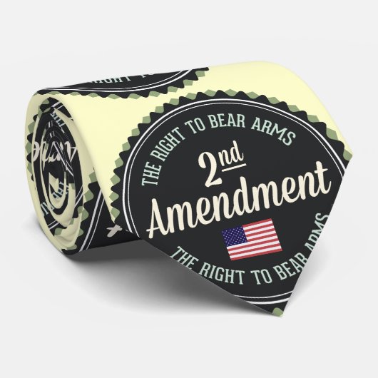 Tweede amendement stropdas (Opgerold)