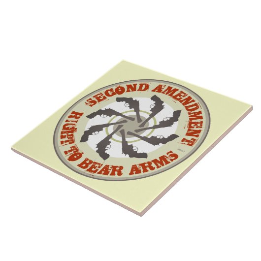 Tweede amendement tegeltje (Zijkant)