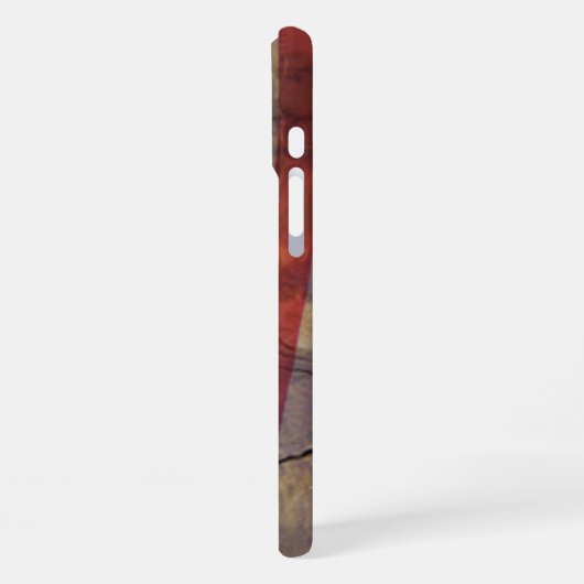 Tweede amendement Typografie Rustic US Flag iPhone Hoesje (Linkerkant)