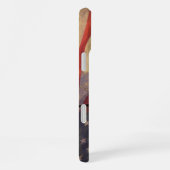 Tweede amendement Typografie Rustic US Flag iPhone Hoesje (Rechterkant)