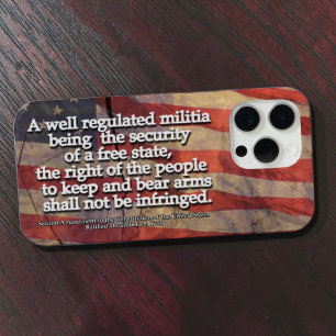 Tweede amendement typografie rustieke Amerikaanse iPhone 15 Pro Max Case