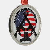 Tweede amendement van de Verenigde Staten Metalen Ornament (Rechts)