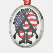 Tweede amendement van de Verenigde Staten Metalen Ornament (Links)