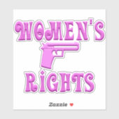 Tweede amendement van de vrouwenrechten sticker (Vel)