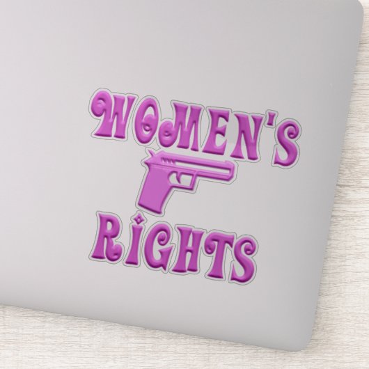 Tweede amendement van de vrouwenrechten sticker (Detail)