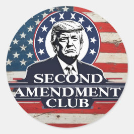 tweede amendement van Trump Ronde Sticker