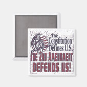 Tweede amendement verdedigt ons magneet (Voorkant / Achterkant)