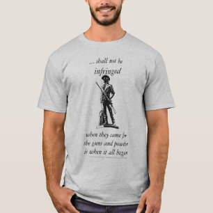 Tweede amendement - wordt niet geschonden t-shirt