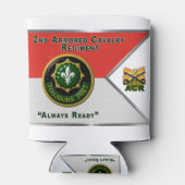 Tweede Armored Cavalry Regiment Guidon Blikjeskoeler (Achterkant)