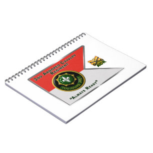 Tweede Armored Cavalry Regiment Guidon Notitieboek