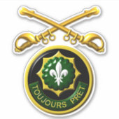 Tweede Armored Cavalry Regiment Sticker (Voorkant)