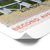 Tweede Ave., Asbury Park, NJ stijl Poster (Hoek)