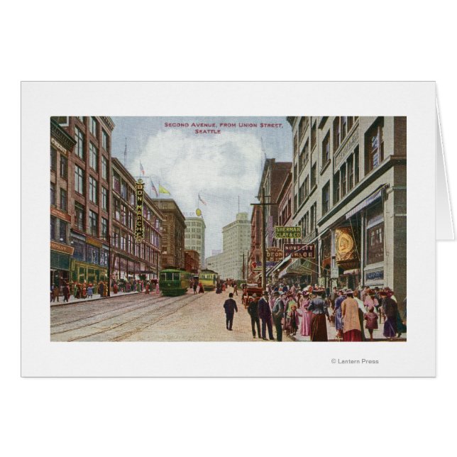 Tweede Avenue Uitzicht van Union Street (Voorkant Horizontaal)