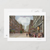 Tweede Avenue Uitzicht van Union Street Briefkaart (Voorkant / Achterkant)