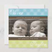 TWEEDE BABY-AANKONDIGING : harmonie 3SQ Kaart (Voorkant)