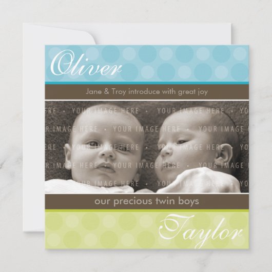 TWEEDE BABY-AANKONDIGING : harmonie 3SQ Kaart (Voorkant)