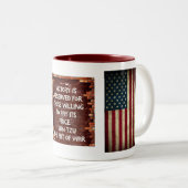 Tweede bataljon - 75e Ranger Regiment - Victory Mo Tweekleurige Koffiemok (Voorkant rechts)